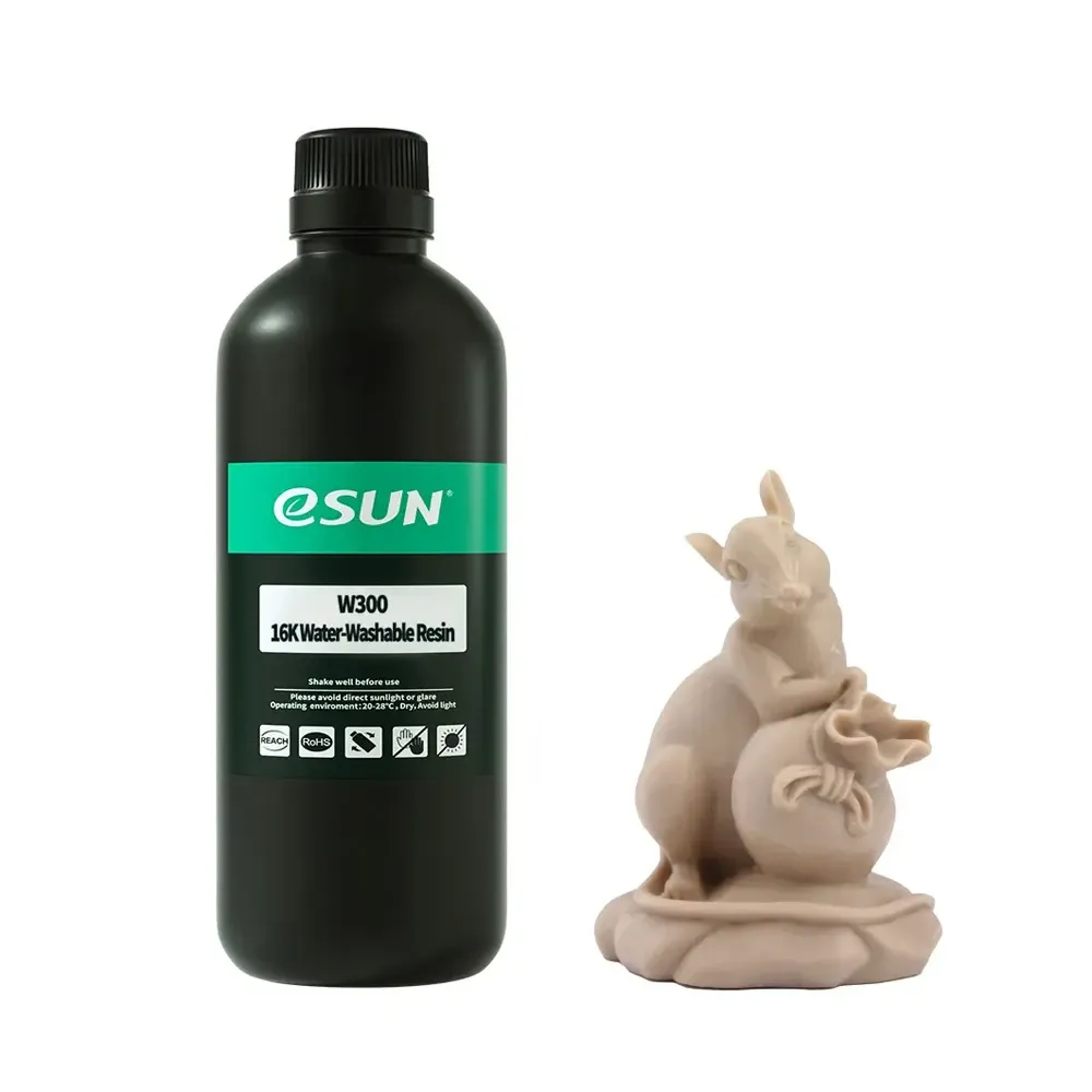 eSUN W300 16K Water-Washable Resin Brown 1kg - Image 2