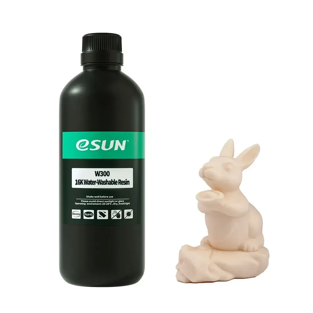 eSUN W300 16K Water-Washable Resin Ivory White 1kg - Image 2