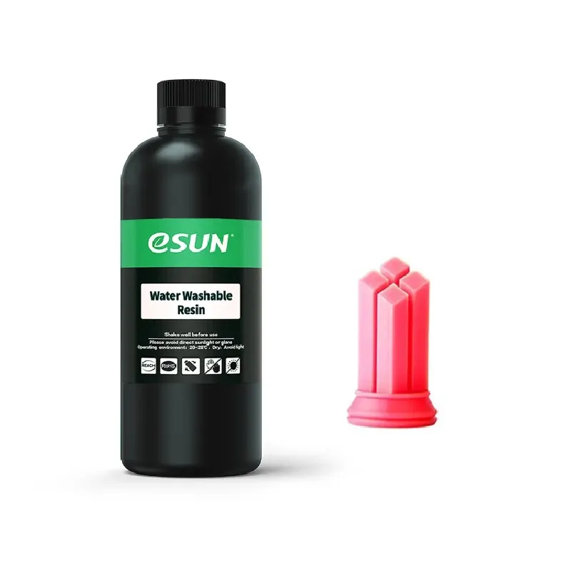 eSUN Water Washable Resin - Red 0.5kg for 3D Printing - Image 2