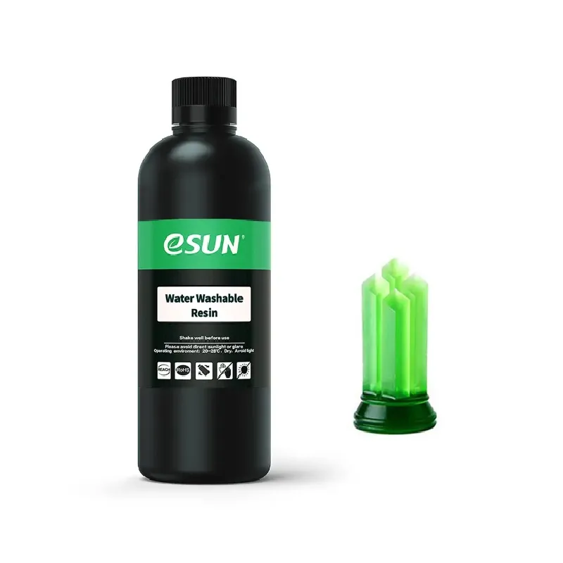 eSUN Water Washable Resin - Transparent Green 0.5kg - Image 2