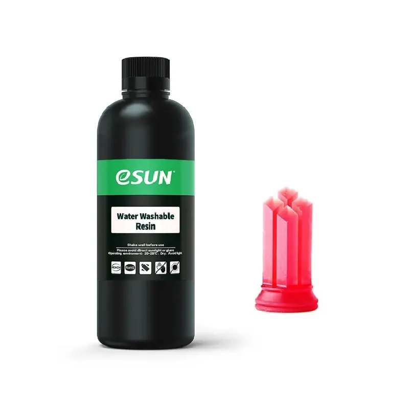 eSUN Water Washable Resin - Transparent Red 0.5kg - Image 2