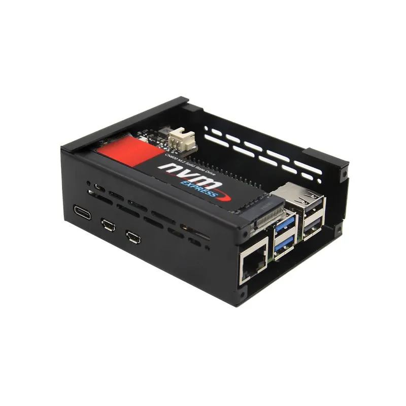 Geekworm P579 Raspberry Pi 5 PCIe NVMe Metal Case - Image 3