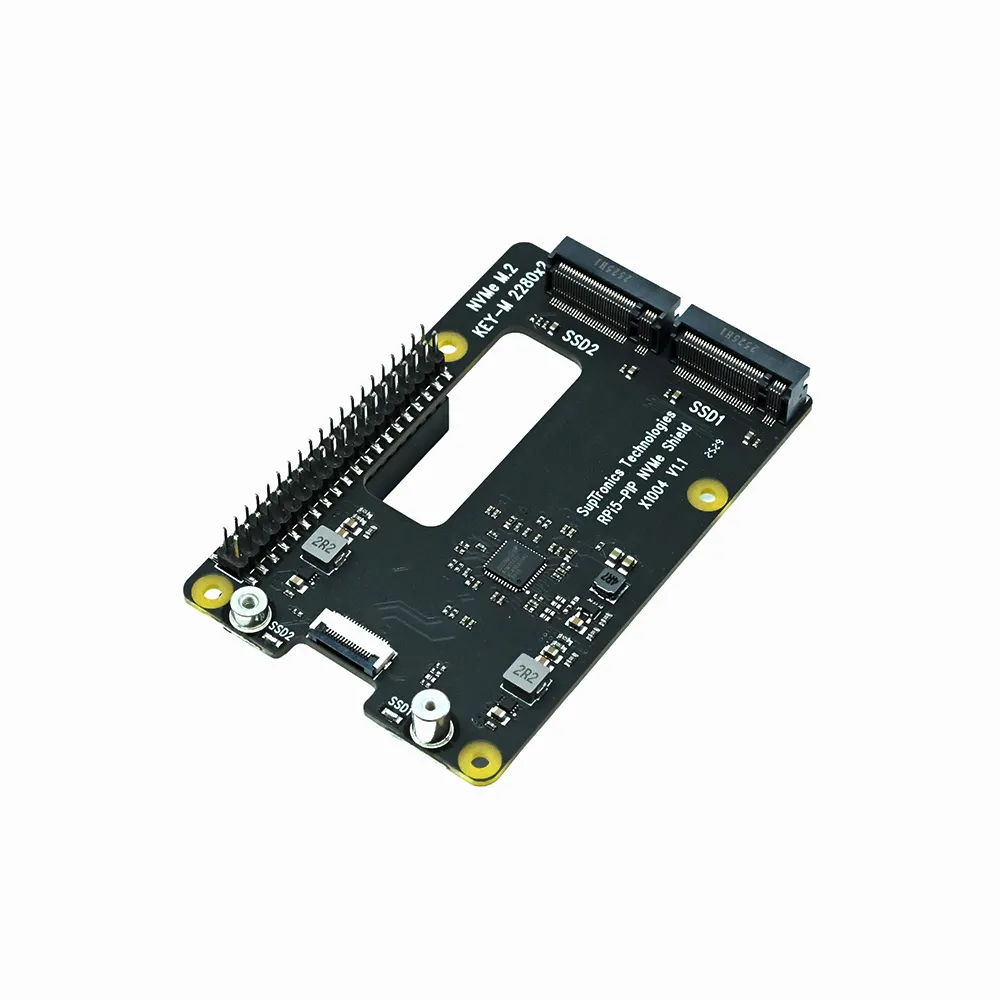 Geekworm X1004 Dual 2280 NVMe SSD Shield for Pi 5 - Image 2