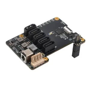 Geekworm X1009 PCIe to 5-Port SATA Shield for Pi 5