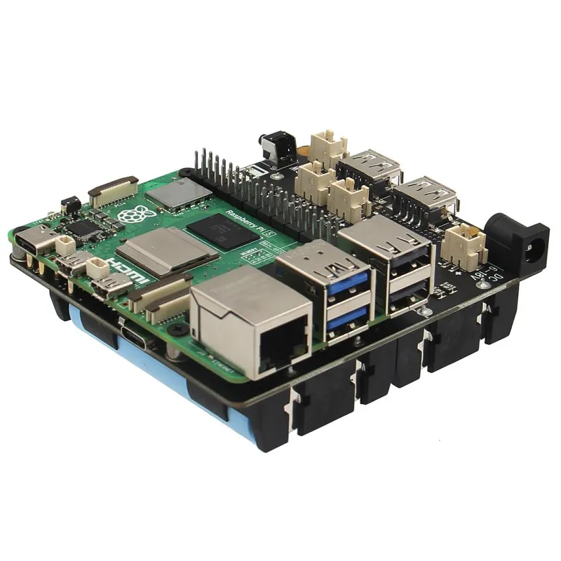 Geekworm X1202 4-Cell 18650 UPS HAT for Raspberry Pi 5 - Image 2
