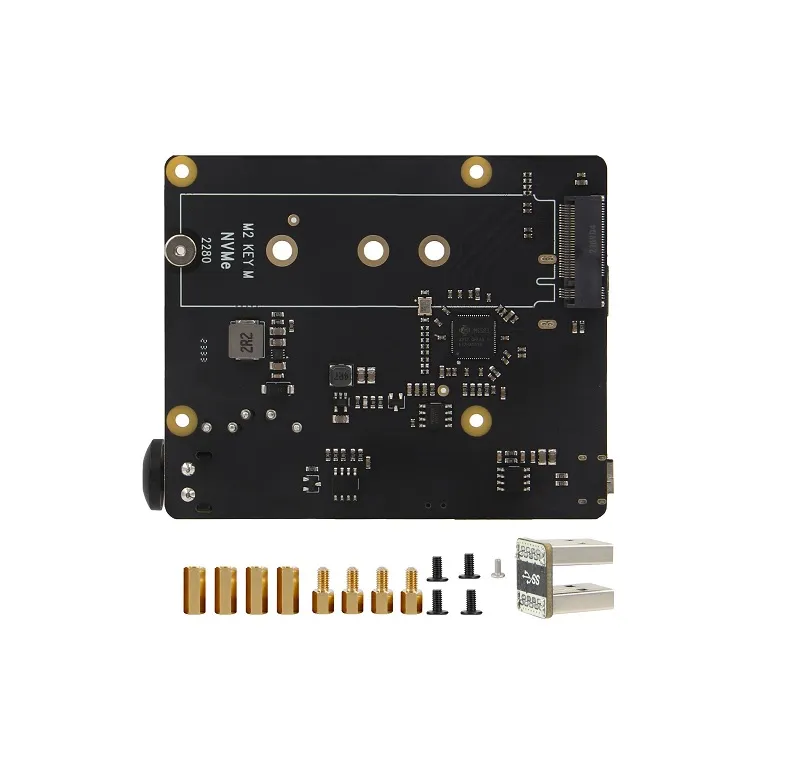 Geekworm X873 V2.0 M.2 NVMe SSD Board for Raspberry Pi 4 - Image 2