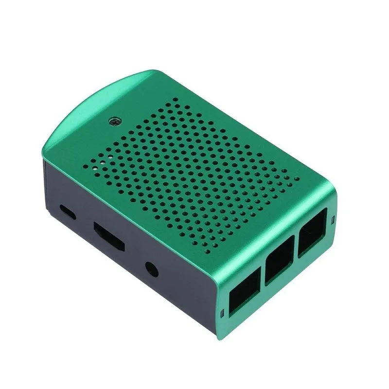 Green Aluminum Case for Raspberry Pi 3B+/3B