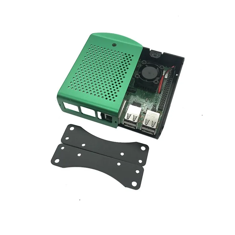 Green Aluminum Case for Raspberry Pi 3B+/3B - Image 6