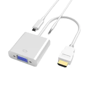 HDMI to VGA Adapter with AUX & USB Power Input