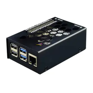 KKSB Cases Raspberry Pi 5 Aluminium Case Black