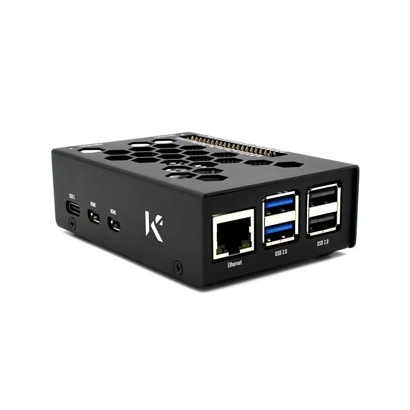 KKSB Cases Raspberry Pi 5 Aluminium Case Black - Image 2