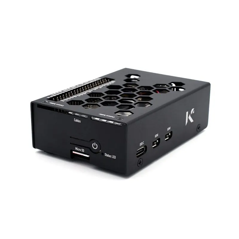 KKSB Cases Raspberry Pi 5 Aluminium Case Black - Image 3