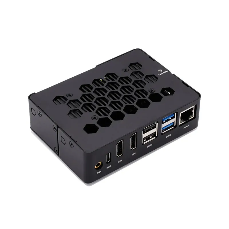 KKSB Cases ROCK 5B Black Aluminum Case w/ Heatsink - Image 2