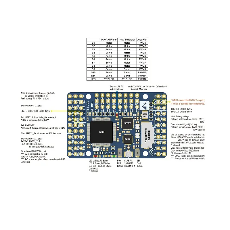 Matek F405-WTE Flight Controller STM32F405 - Image 2