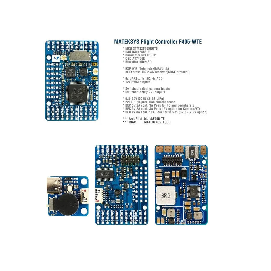 Matek F405-WTE Flight Controller STM32F405 - Image 3