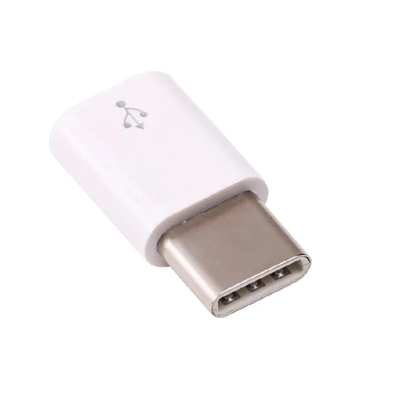 Micro USB-B Female to USB-C Male Adapter for Pi 4 (White) - Image 2