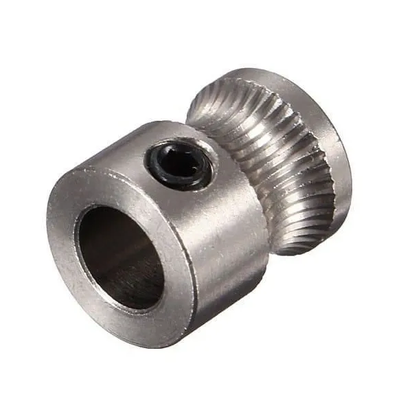 MK7 Stainless Steel Extrusion Gear - 5mm Bore Drive - Image 2