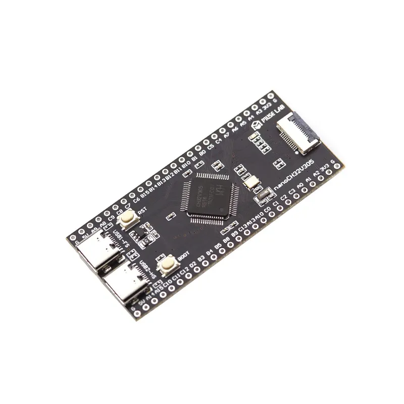 MuseLAB nanoCH32V305 RISC-V Dev Board w/ Dual Type-C, LCD