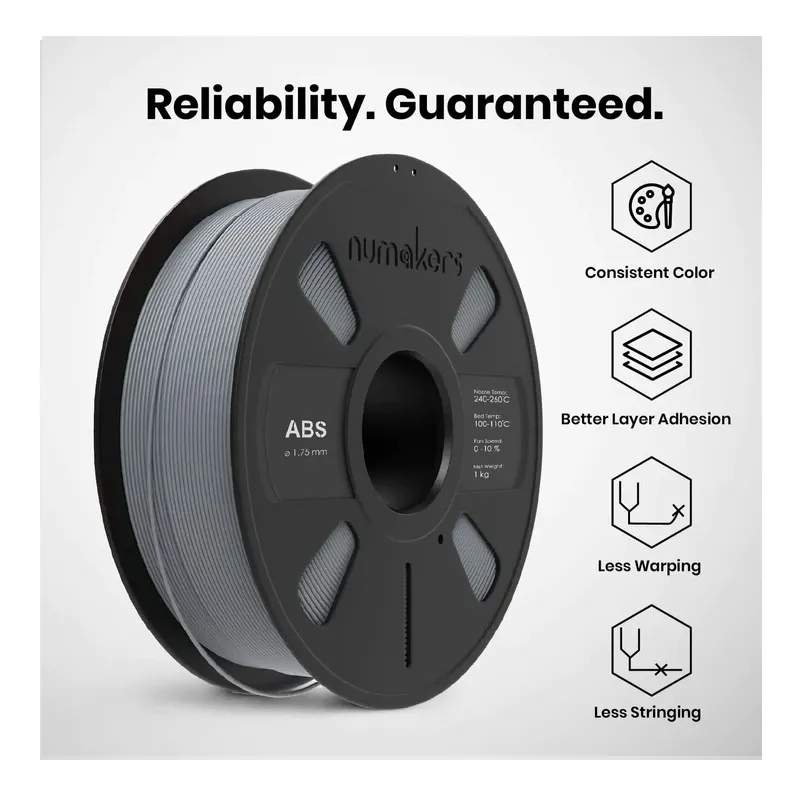 Numakers ABS Filament Light Grey 1.75mm 1kg - Image 4