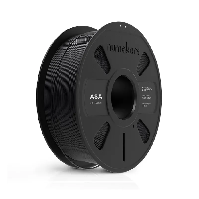Numakers ASA Filament - Pitch Black (1.75mm, 1kg)