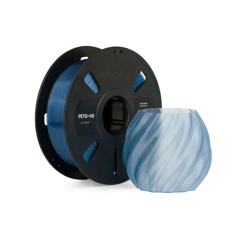 Numakers PETG-HS 1.75mm Translucent Ice Blue Glitter 1kg