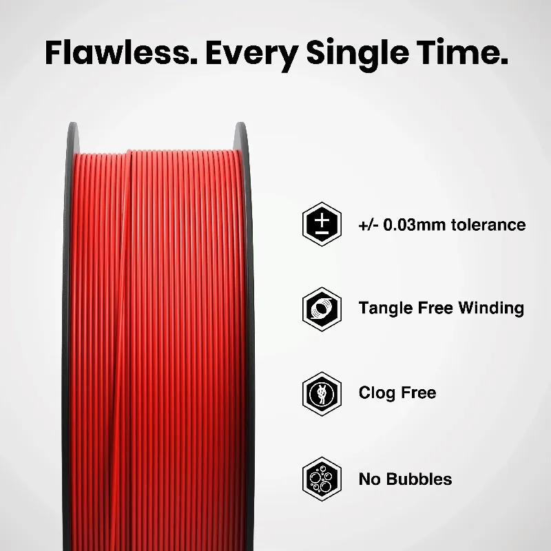 Numakers PETG-HS Filament - Nuclear Red (1.75mm/1kg) - Image 2