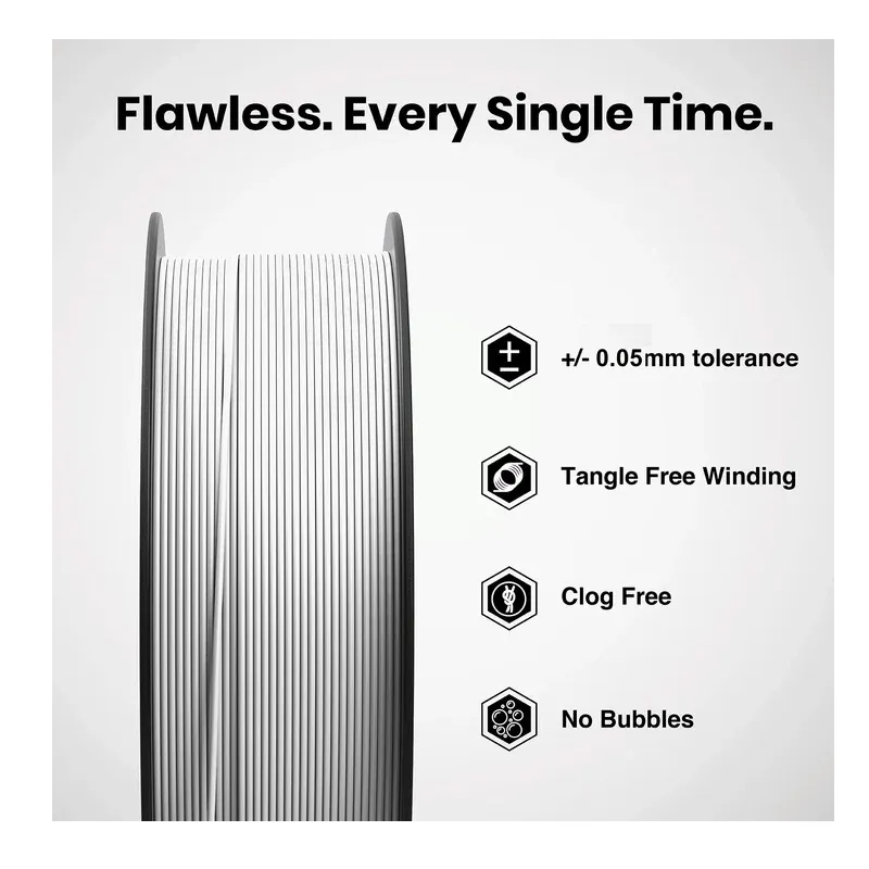 Numakers PETG-HS Filament - Pure White (1.75mm, 1kg) - Image 2