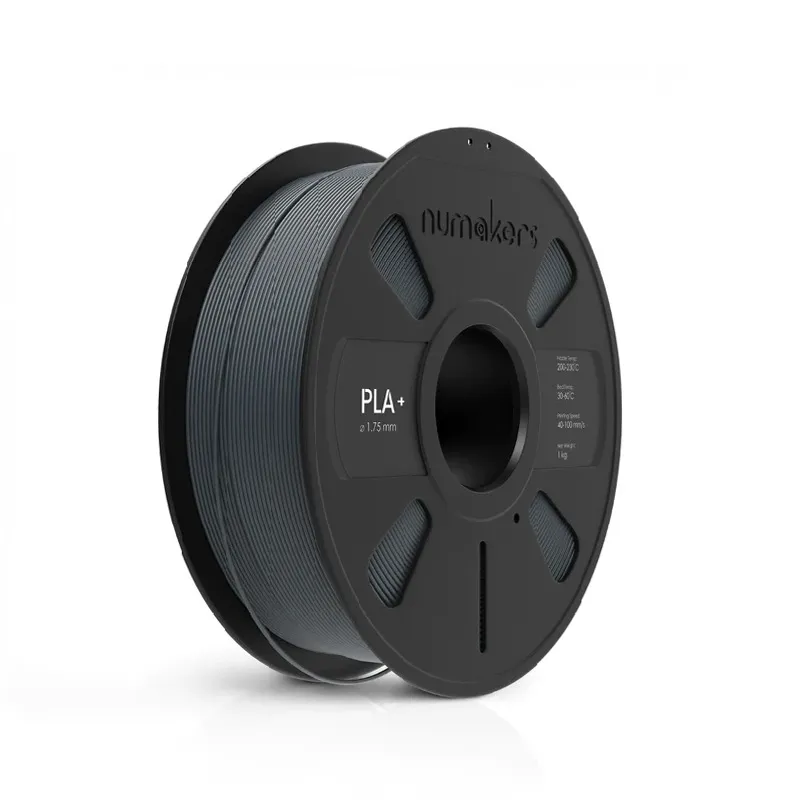 Numakers PLA+ Filament - Dark Gray (1.75mm, 1kg)