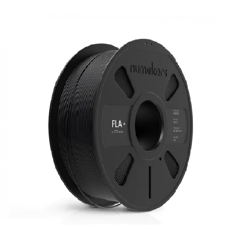 Numakers PLA+ Filament - Pitch Black (1.75mm, 1kg)