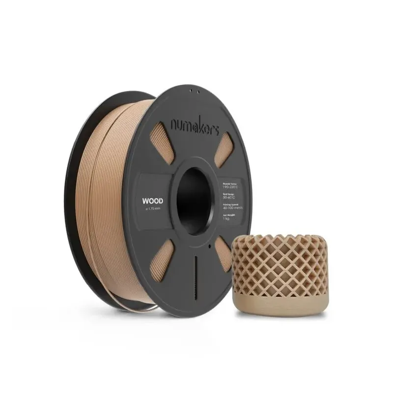 Numakers PLA Wood Filament 1.75mm 1kg - Image 2