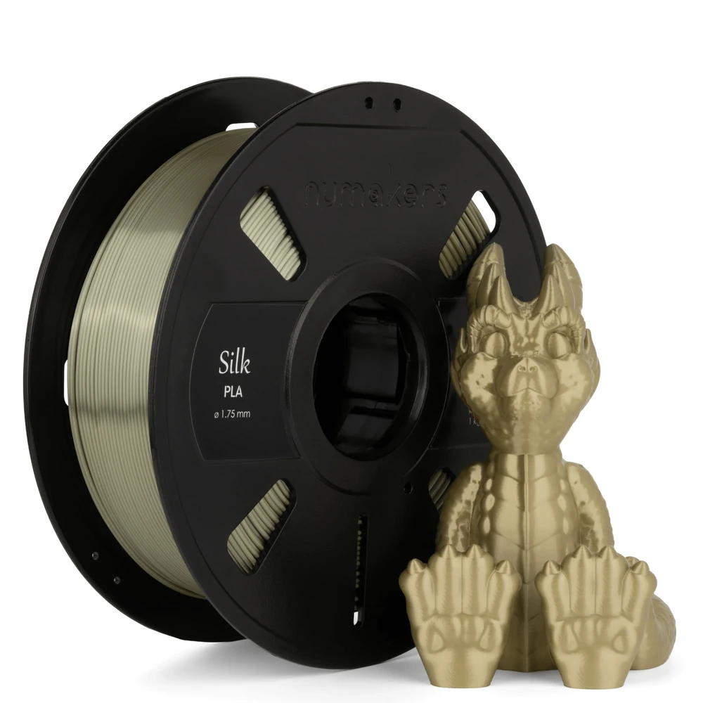 Numakers Silk PLA Filament - Bronze (1.75mm, 1kg)