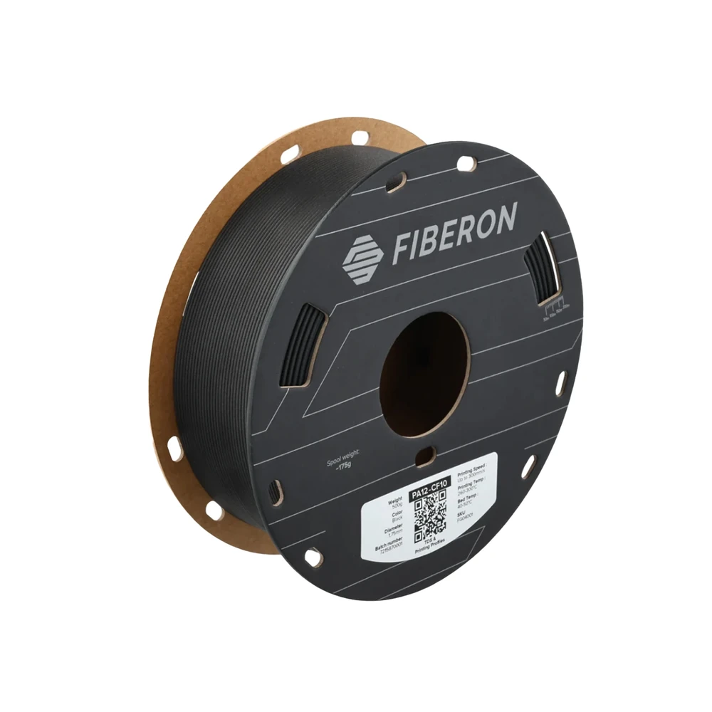 Polymaker Fiberon PA12-CF10 Black 1.75mm 0.5kg Filament