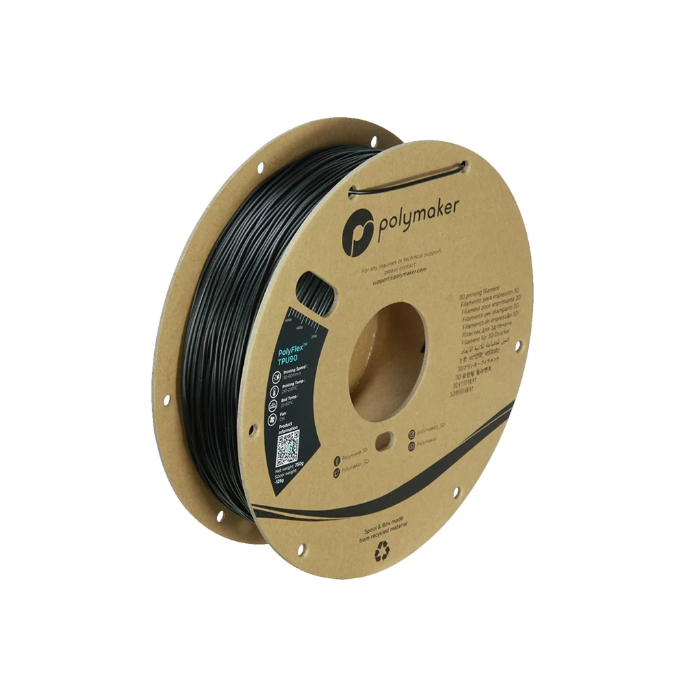 Polymaker PolyFlex TPU 90 Black 1.75mm 750g Filament