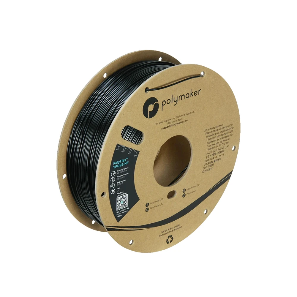 Polymaker PolyFlex TPU95-HF Black 1.75mm 1kg Filament