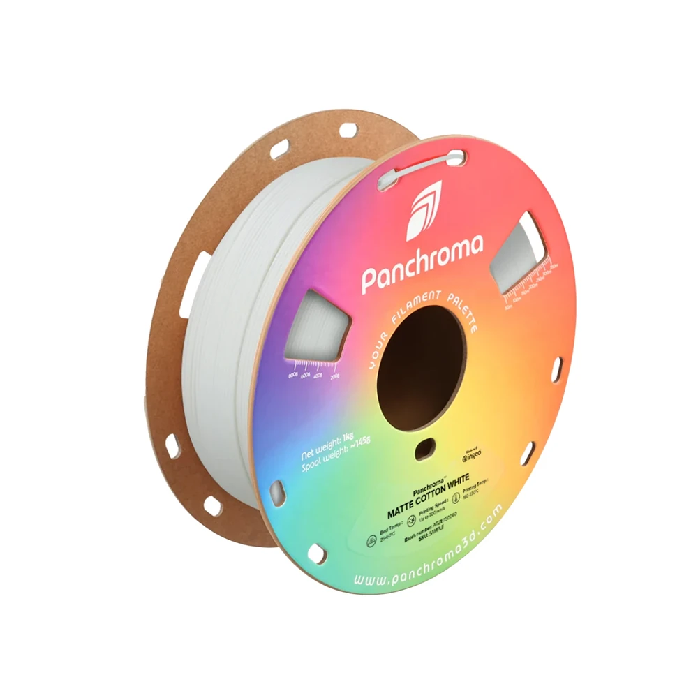 Polymaker PolyTerra PLA Cotton White 1.75mm Filament 1kg