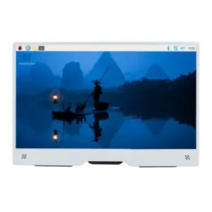 Raspberry Pi 15.6" Full HD Monitor with Speakers (Red/White)