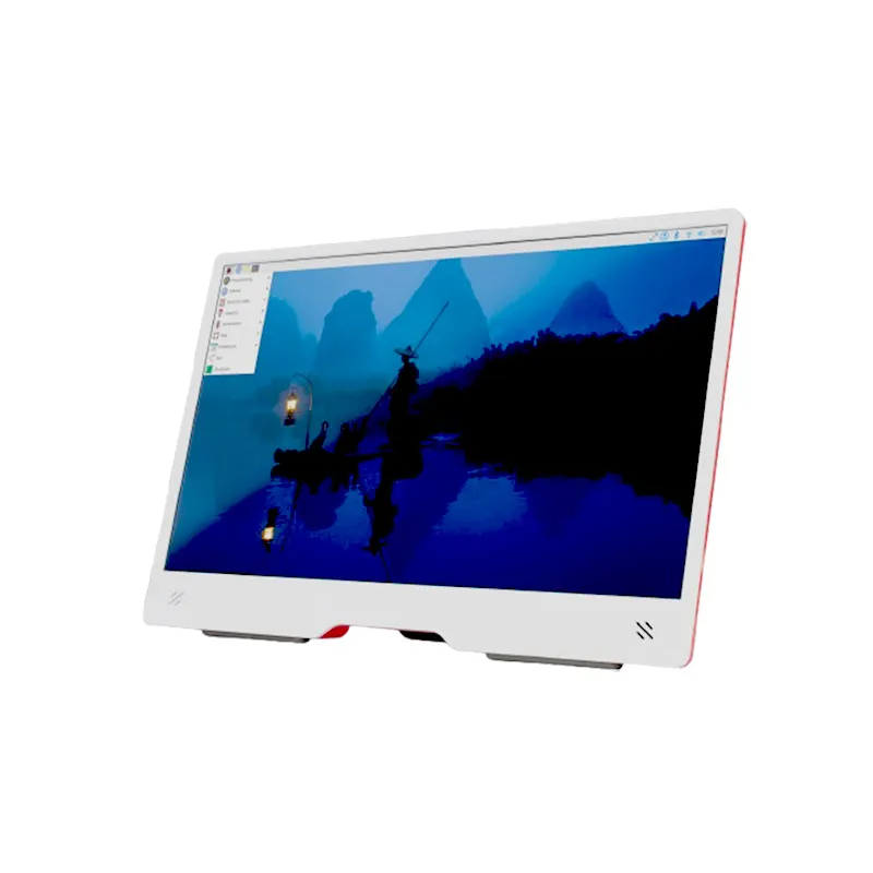 Raspberry Pi 15.6" Full HD Monitor with Speakers (Red/White) - Image 2