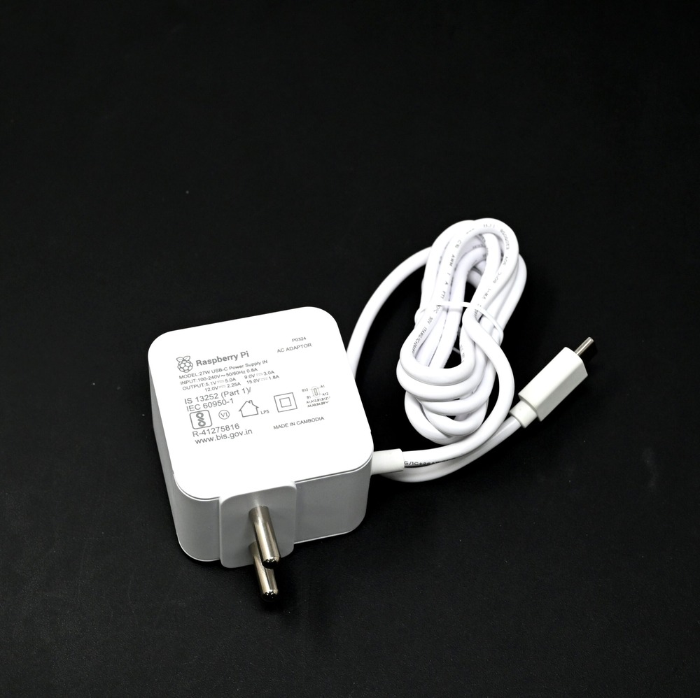 Raspberry Pi 27W USB-C PD Power Supply - White (IN) - Image 2