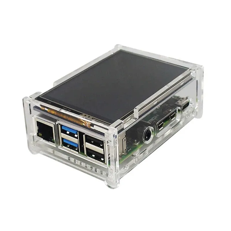 Raspberry Pi 4 & 3.5-inch LCD Acrylic Enclosure