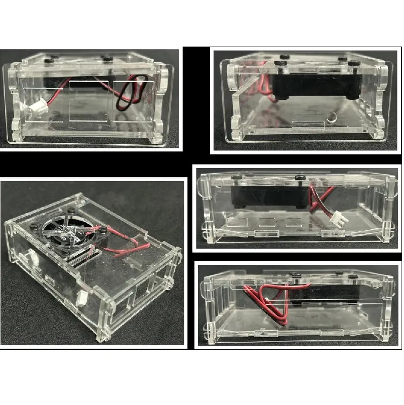 Raspberry Pi 4 Acrylic Case Enclosure Transparent - Image 2