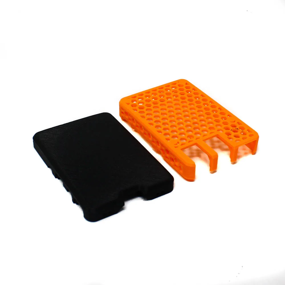 Raspberry Pi 4 Case, Black-Orange - Image 4