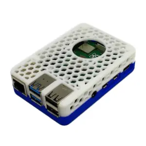 Raspberry Pi 4 Case Blue White