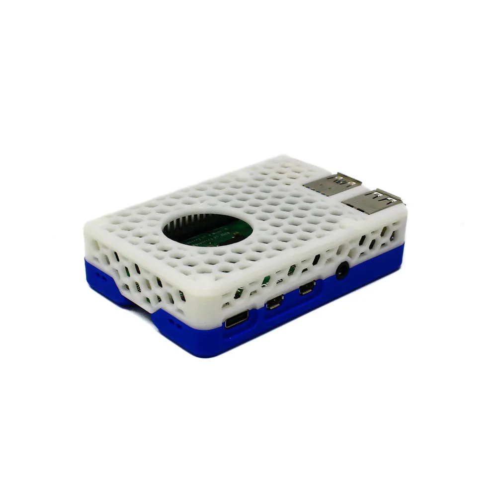 Raspberry Pi 4 Case Blue White - Image 2