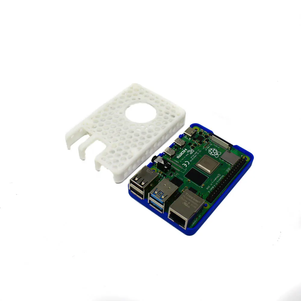 Raspberry Pi 4 Case Blue White - Image 5