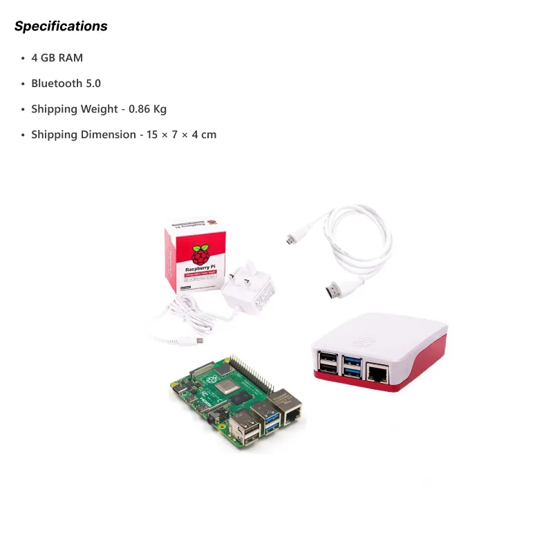 Raspberry Pi 4 Model B 4GB Dev Kit - Image 3