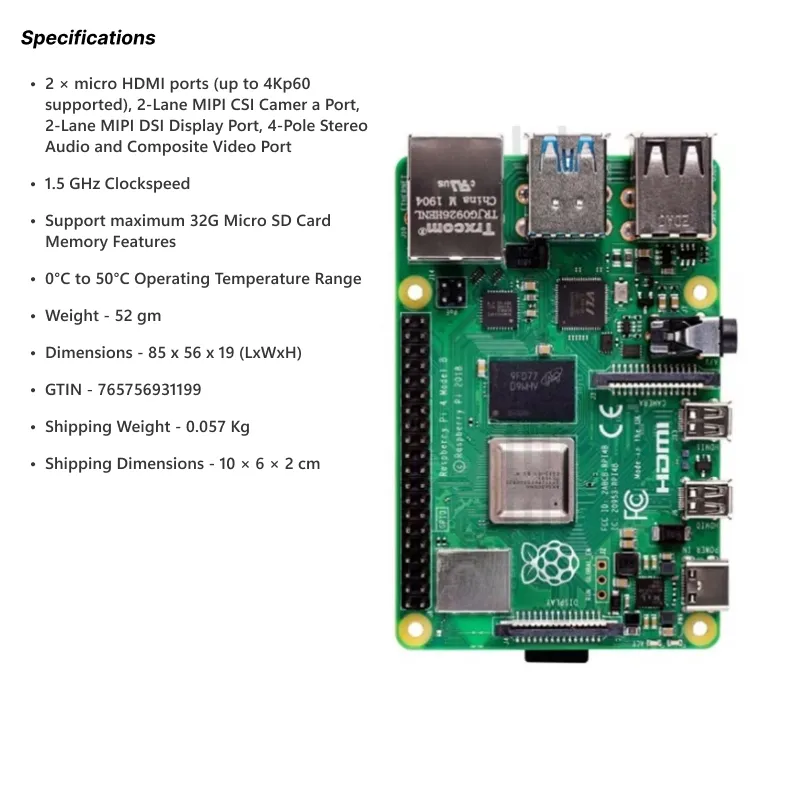 Raspberry Pi 4 Model B 8GB RAM - Image 4