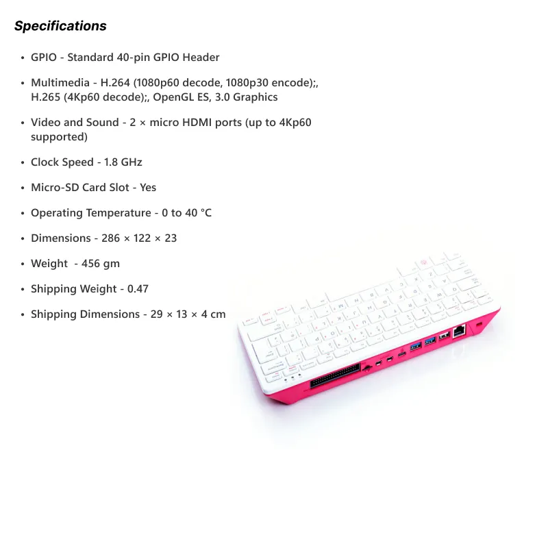 Raspberry Pi 400 Personal Computer (US Layout) - Image 9
