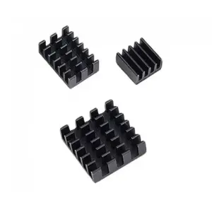 Raspberry Pi 4B Black Aluminum 3-in-1 Heatsink Set