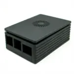 Raspberry Pi 4B Black Injection Molded Case w/ 3007 Fan Support