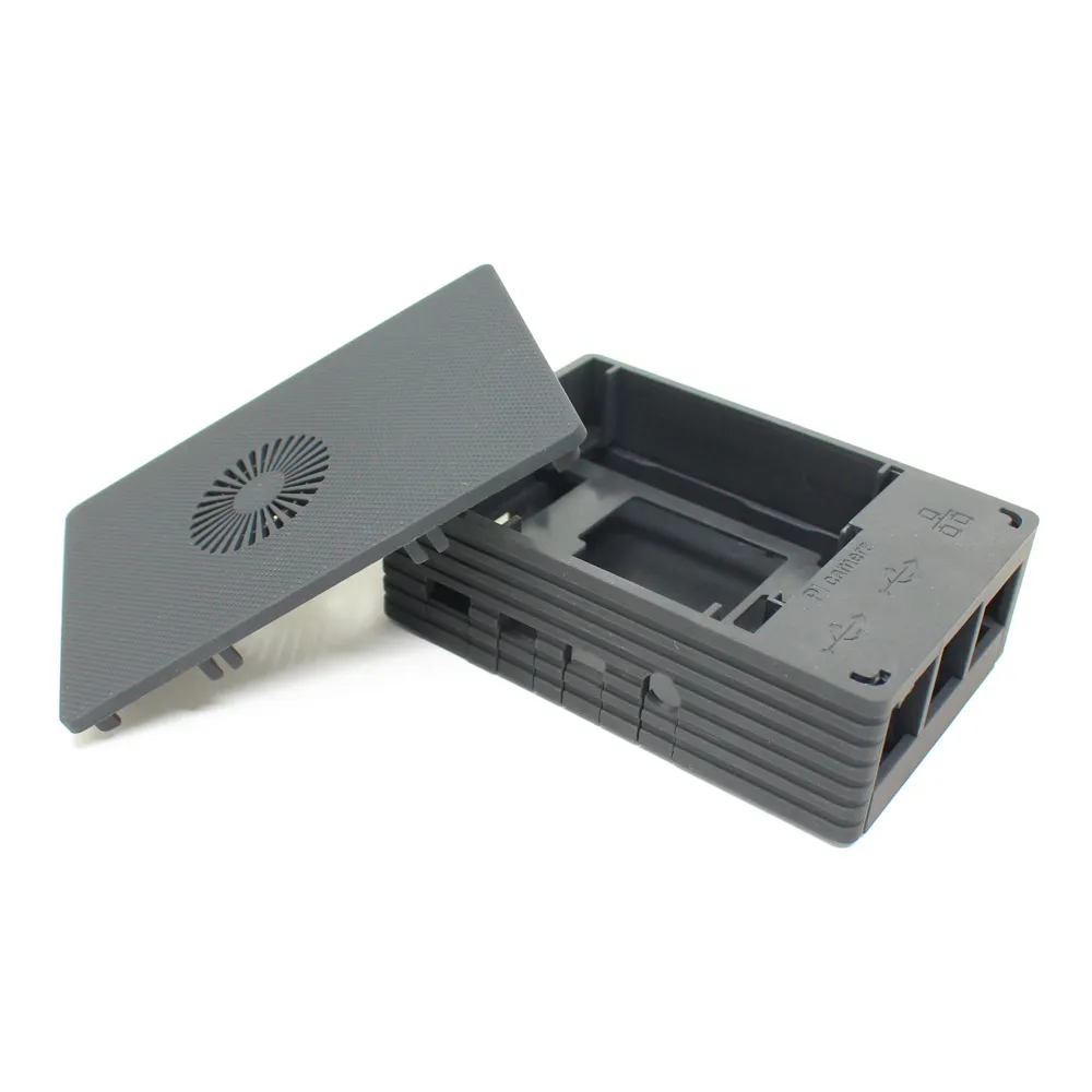 Raspberry Pi 4B Black Injection Molded Case w/ 3007 Fan Support - Image 2